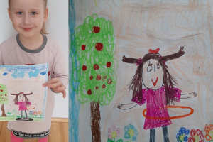 ROZSTRZYGNIĘCIE KONKURSU PLASTYCZNEGO pt."RUCH TO ZDROWIE"  W GRUPIE  " BIEDRONEK”