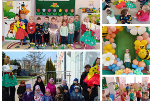 POWITANIE WIOSNY I DZIEŃ KOLOROWEJ SKARPETKI -  GRUPA "MOTYLKI"