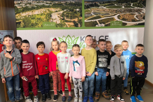 Grupa ,,Sówek” w Centrum Geoedukacji.