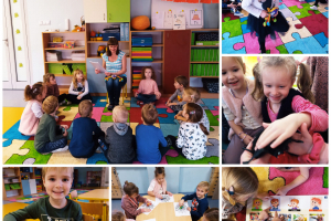 Ogólnopolski Projekt Edukacyjny "Miś Bajkuś w Krainie Bajkoterapii"- grupa Żabek