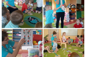 Wizyta fizjoterapeuty w grupie „Pszczółek”