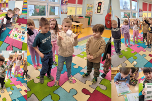 Projekt "Kubusiowi Przyjaciele Natury"- grupa "Żabki"