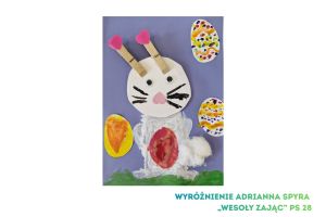 Wyróżnienie w konkursie ,,Zając wielkanocny"