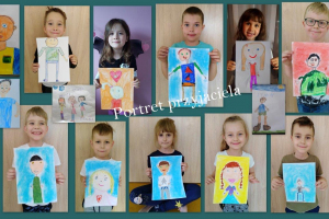 Portret przyjaciela, – czyli ciekawe zajęcia w grupie „Żuczków”